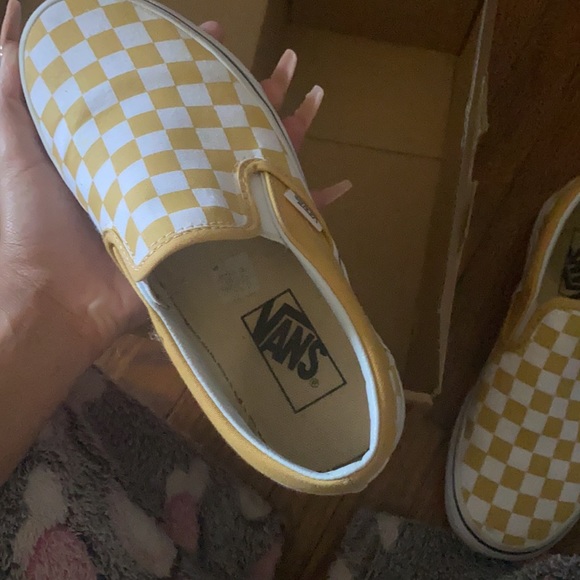 Vans (checkerboard) ochre/true , yellow and white - Picture 6 of 6